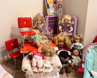 Vintage Doll Collection and American Girl Doll Accessories
