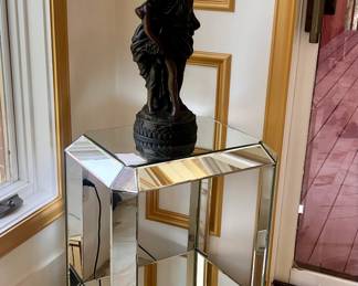 Modern Mirrored End Table