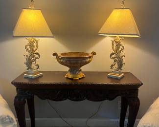 Carved Console Table 