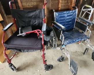 Wheelchairs and walker