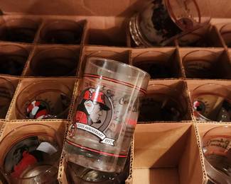 24 Husker glass collection.