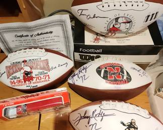 Signed Nebraska Footballs