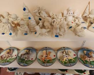 Collectible Plates and snowbabies