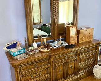 Super Clean Vintage Triple dresser and mirrors