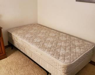 One of 2 twin beds