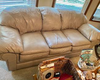 Matching Leather sofa