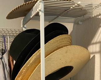 Vintage hats, 3 Western/Cowboy hats.