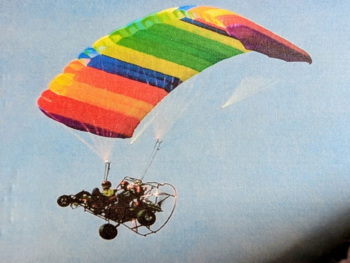 Experimental Two-Seater Powered Paraglider by Destiny. Model 2000 XLT.