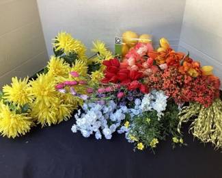 Springtime faux flowers