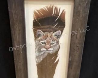 Painted feather by Ann's Wildlife Art