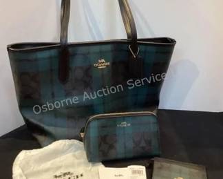 Coach handbag & accessories, new
