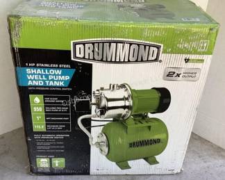 Drummond shallow well pump & tank