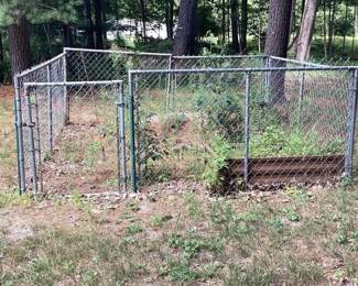 Chain link fence panels