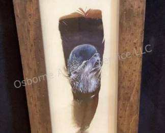 Painted feather by Ann's Wildlife Art