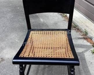 Cane seat chair