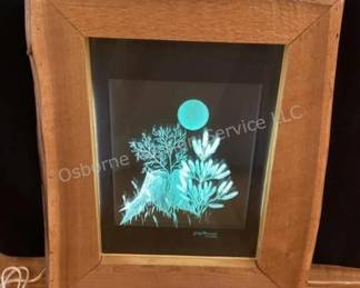Etched glass display with backlight by Greg Warner