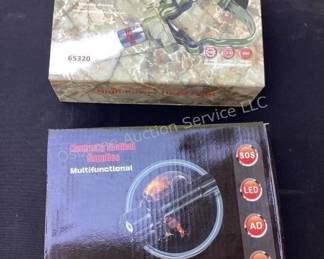 Tactical flashlight & head light (3 packages available)