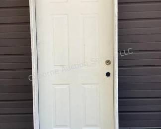 Exterior steel door & frame