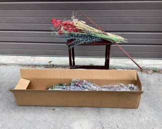 Floral branches, accent table