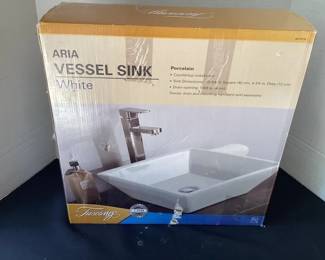New Aria vessel sink