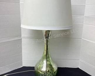 Mercury glass style lamp