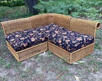 Wicker 3 piece patio set
