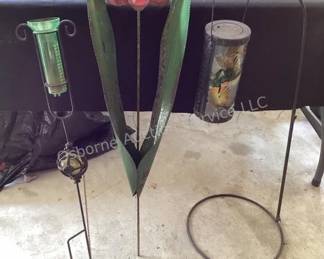 Metal yard decor