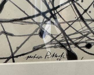 Jackson Pollock.  Fine Art Print - GRAY (dated ‘48)