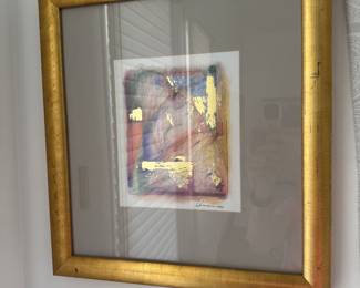 Kathryn Henneman - Abstract - Watercolor with gold leaf details