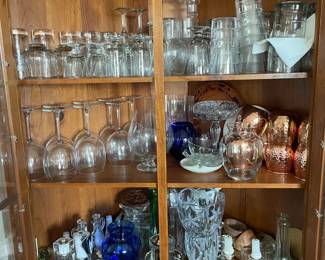 Assorted barware and serving items- take it for $50. Bring a box to pack it up. Please note that this photo may not fully represent what is currently available if individual items have been purchased separately.