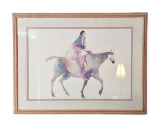 Native American Horse Print By Carol Grigg