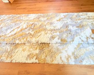 Three Matching Tricolor Shag Hallway Runners 8ft, 11ft, 13ft
