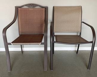 Two Patio Chairs 18 Seat Height