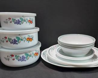 Corelle Vitrelle Dishware Set Enamel Stainless Steel Mixing Bowl Set With Lids
