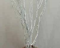 Decorative Pot Heavy White Branches