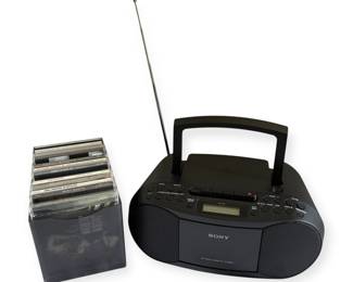 Sony Radio CD Cassette Player Model CFDS70 CDs