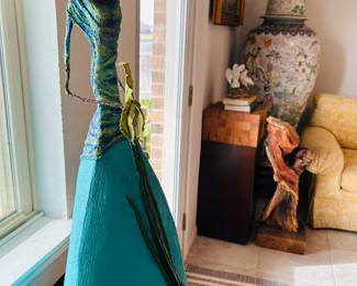 Papier-mâché sculpture 27” tall signed, Santa Fe