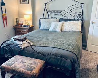 Iron Bed, Purchased in Santa Fe.  