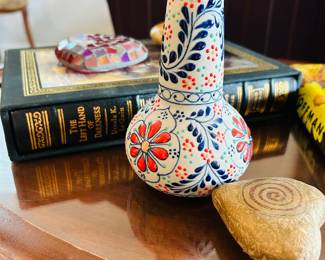 The left hand of darkness signed by Ursula K Le Guin, Mexico pottery