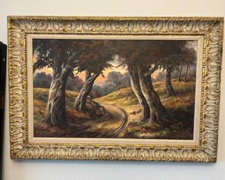 Edward H Lavelle, 1911-1999. Large Landscape Oil. 