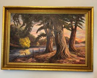 Edward H Lavelle 1911-1999, Large Landscape Oil, 37x53 