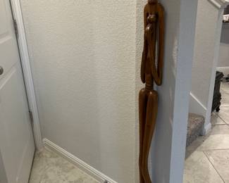Uganda handmade statue. 56”