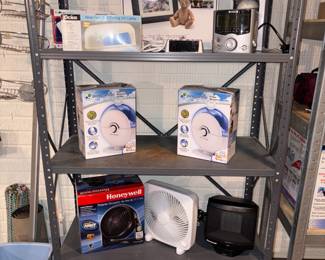 Philips 10.4 Digital Photo Frame, RCA Stereo CD Clock Radio RP3761A, Ocius Nine Watt Gel Curing UV Lamp,  Midland Weather Alert Radio, PureGuardian Humidifiers, Fans, Etc!
