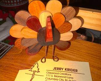 Jerry Krider Claywood Creations Wood Turkey!