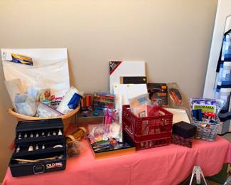 Crafts, extra Scrapbook Sheets, Paint Supplies, Etc!