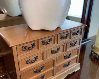 Jewelry Box & Ceramic Apple!