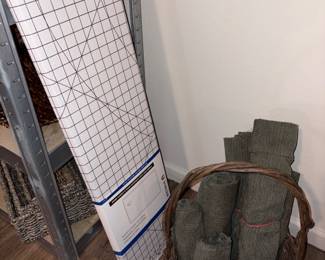 Green Upholstery Fabric, Etc!