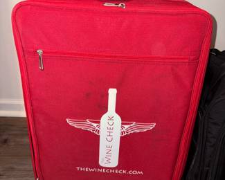 The Wine Check TSA Approved Rolling 12 Bottle Wine Luggage!
