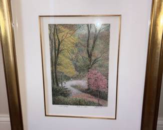 Framed Artist Proof By Harold Altman “Path I” 1993 Lithograph In Color!