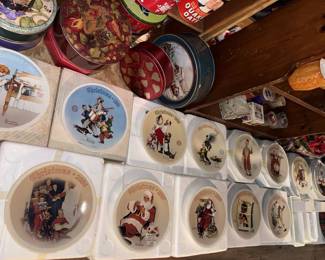 Norman Rockwell Edwin Knowles 1980s & 90s Christmas Plates!